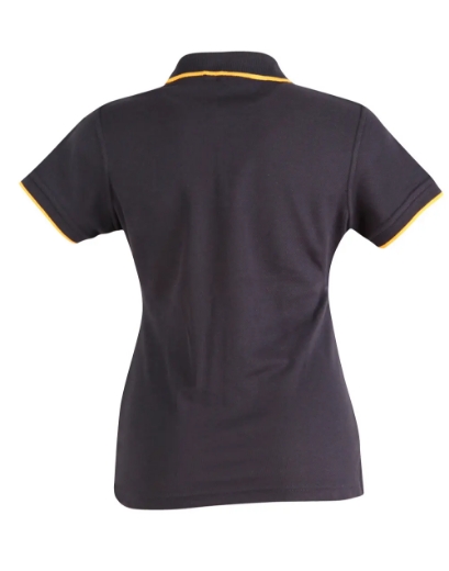 Picture of Winning Spirit, Ladies Contrast Pique S/S Polo